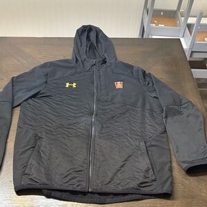 Maryland Under Armour Black Cold Gear  zip up Jacket